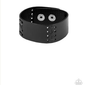 Black Leather Bracelet